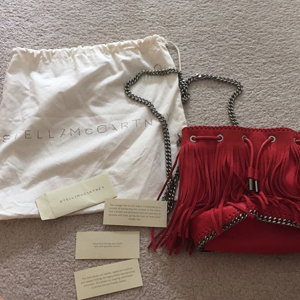 Stella McCartney fringe bucket bag - Picture 3 of 8